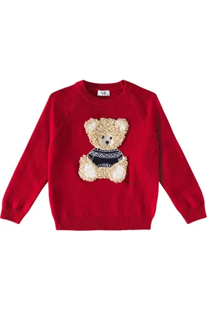 Il gufo Pull brodé en laine vierge