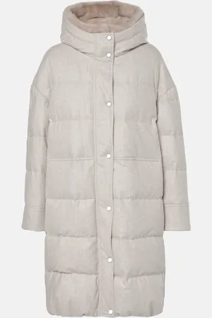 Brunello Cucinelli Manteau doudoune en laine