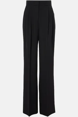 Erdem Pantalon ample à taille haute en laine