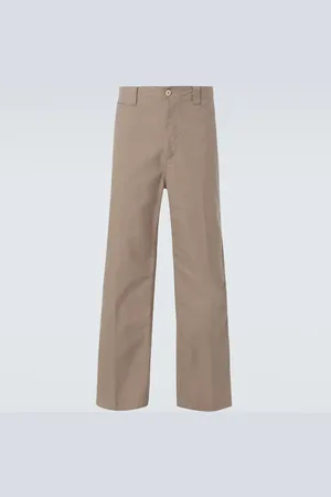 VISVIM Pantalon chino à taille haute en coton
