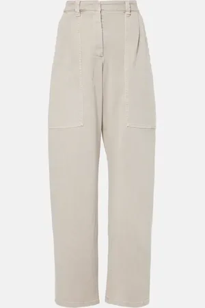 Brunello Cucinelli Jean ample à taille mi-haute