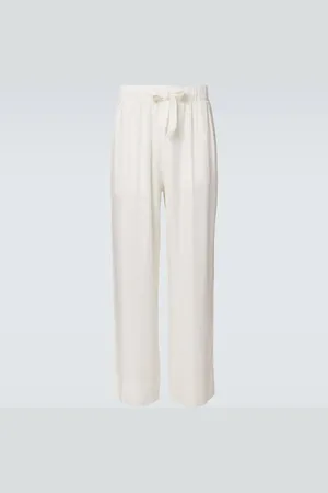 Frescobol Carioca Pantalon droit Luan en lin mélangé