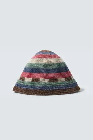VISVIM Chapeau bob Meda en crochet de laine et lin