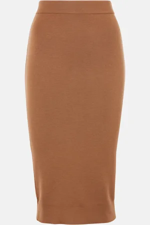 Saint Laurent Jupe crayon en laine