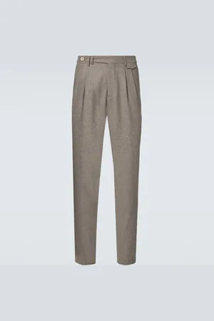 Brunello Cucinelli Pantalon droit en laine vierge
