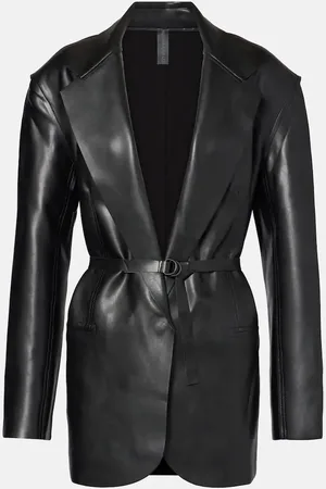Norma Kamali Blazer oversize en cuir synthétique