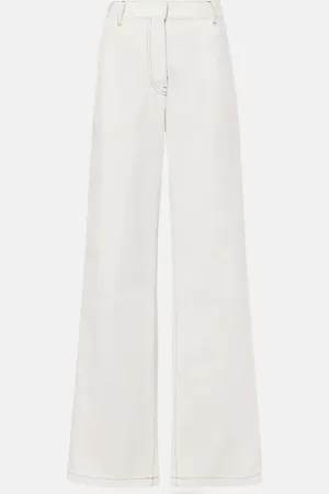 DRIES VAN NOTEN Jean droit à taille haute
