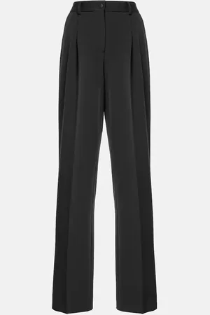 Dolce & Gabbana Pantalon ample en laine et soie mélangés