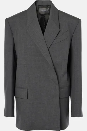MUGLER Blazer oversize en laine vierge