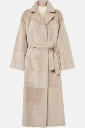 Brunello Cucinelli Manteau réversible en shearling et cuir