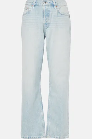 RE/DONE Jean droit raccourci Easy Straight