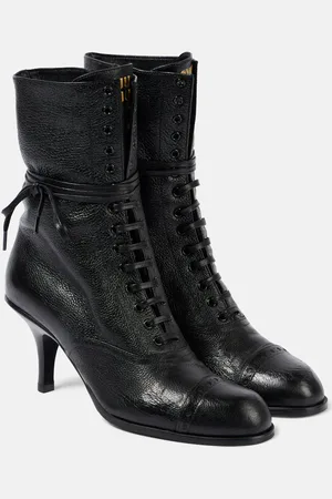 Miu Miu Bottines 75 en cuir