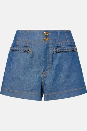 ZIMMERMANN Short Wylie à taille haute en jean