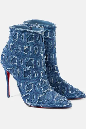 Christian Louboutin Bottines So Kate 100 en denim