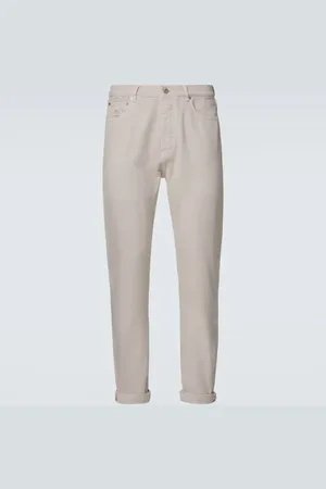Brunello Cucinelli Jean droit à taille mi-haute