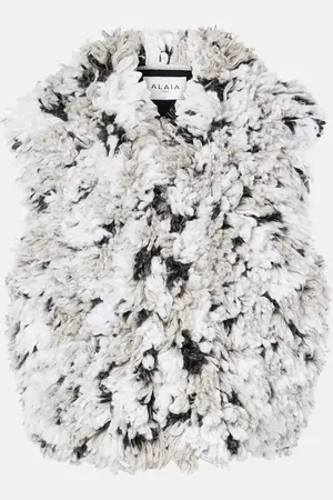 Alaïa Alaïa Veste sans manches Lynx en shearling synthétique