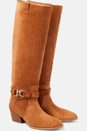 ULLA JOHNSON Bottines santiags Willow en daim