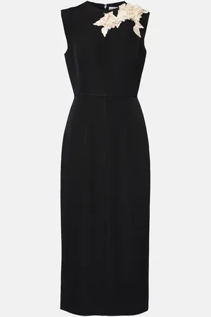 Erdem Robe midi asymétrique en laine