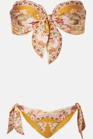 ZIMMERMANN Bikini Wylie Scarf Tie à fleurs