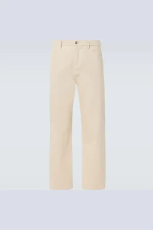 Jil Sander Jean droit à taille mi-haute