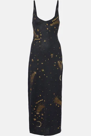 Altuzarra Robe longue Denise en laine et soie