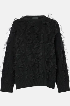 VALENTINO Pull brodé en laine