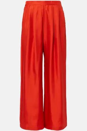 ASCENO Pantalon ample Isola en soie