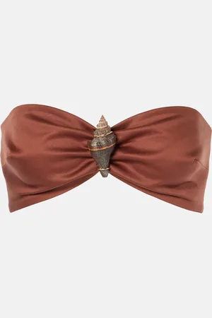 Adriana Degreas Brassière en coton mélangé à ornements
