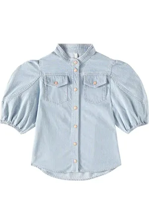 ZIMMERMANN Top Wylie Utility rayé en jean
