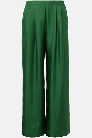 ASCENO Pantalon ample Isola en soie