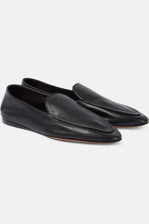 The Row Mocassins Awar en cuir