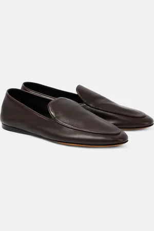 The Row Mocassins Awar en cuir