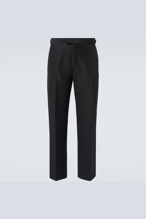 Loro Piana Pantalon de costume en laine et soie
