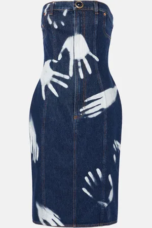 AREA Robe midi en denim