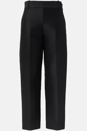Khaite Pantalon droit Cam en laine et soie