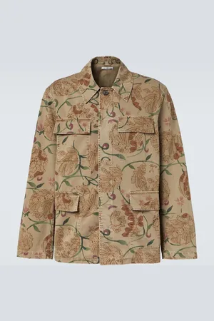 OUR LEGACY Veste Uniform en coton à fleurs