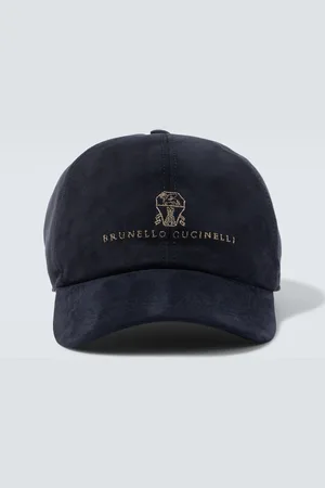 Brunello Cucinelli Casquette en daim à logo