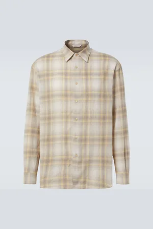Auralee Chemise en laine à carreaux