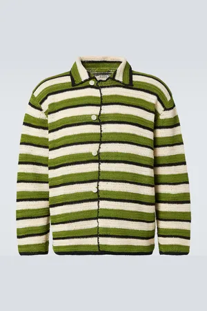 BODE Cardigan Weedy rayé en coton