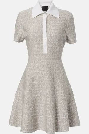 Givenchy Robe polo Monogram 72 en laine mélangée