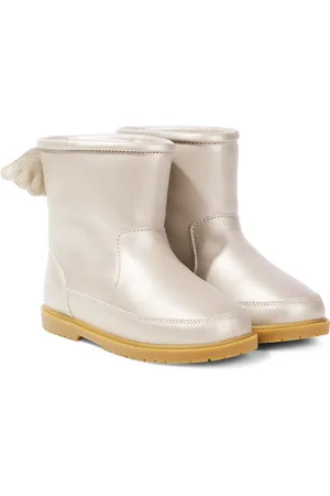 Donsje Bottes Angela en cuir métallisé