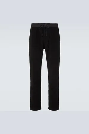 Saint Laurent Pantalon de survêtement en velours de coton