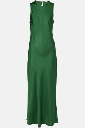 ASCENO Robe longue Valencia en soie
