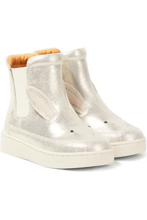 Donsje Bottes Theera en cuir métallisé