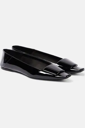Saint Laurent Ballerines Poppy en cuir verni