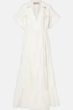 Adriana Degreas Robe longue en coton
