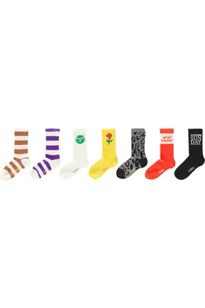 Mini Rodini Set de 7 paires de chaussettes en coton mélangé