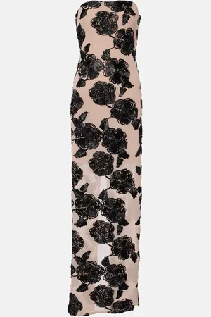 ROTATE Robe longue à fleurs
