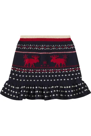 Ralph Lauren Jupe en coton et laine
