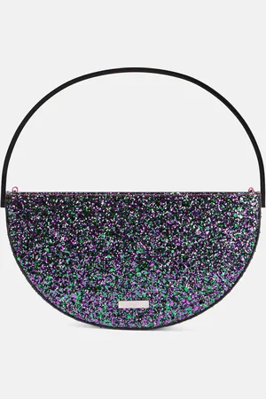 Aquazzura Pochette Purist Mini à paillettes
